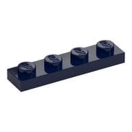 Plate 1 x 4 em Azul escuro
