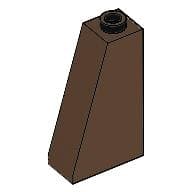 Brick Sloped 75° 2 x 1 x 3 with Open Stud em Marrom