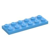 Plate 2 x 6 em Azul médio