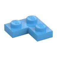 Plate 2 x 2 Corner em Azul médio