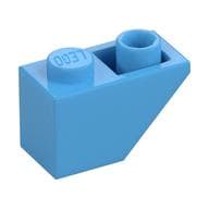 Brick Sloped Inverted 45° 2 x 1 em Azul médio