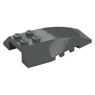 Brick Wedged, Curved 6 x 4 Triple em Cinza azulado escuro