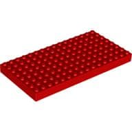Brick 8 x 16 em Vermelho