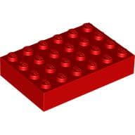 Brick 4 x 6 em Vermelho