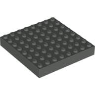 Brick 8 x 8 em Cinza escuro