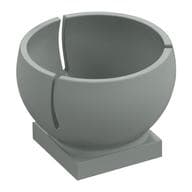 Cylinder Hemisphere 2 x 2 Ball Turret Socket Base em Cinza claro