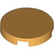 Tile Round 2 x 2 with Bottom Cross em Laranja claro