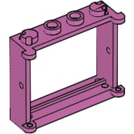 Window 1 x 4 x 3 em Rosa médio escuro