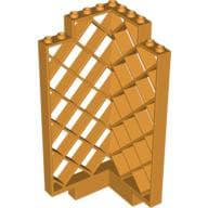 Belville, Wall, Lattice 6 x 6 x 12 Corner em Laranja médio