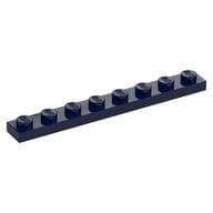 Plate 1 x 8 em Azul escuro