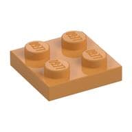 Plate 2 x 2 em Laranja terra