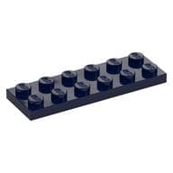 Plate 2 x 6 em Azul escuro