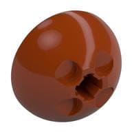 Dome Hemisphere 3 x 3 Ball Turret em Laranja escuro