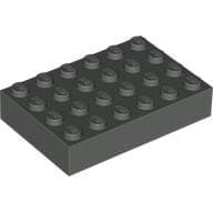 Brick 4 x 6 em Cinza escuro