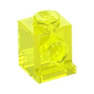 Brick Special 1 x 1 with Headlight em Verde neon translúcido