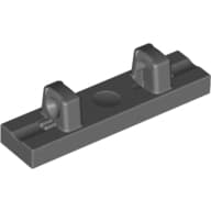 Hinge Tile 1 x 4 Locking Dual 1 Fingers on Top [4 Locking Ridges] em Cinza azulado escuro
