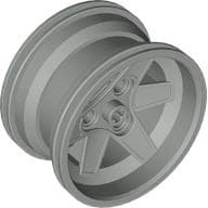 Wheel 56 x 34 Technic Racing Medium with 3 Pin Holes em Cinza claro