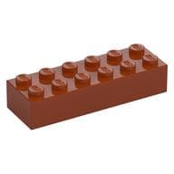 Brick 2 x 6 em Laranja escuro