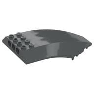 Windscreen 10 x 6 x 2 Curved em Cinza azulado escuro