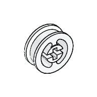 Wheel with Split Axle hole em Branco