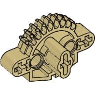 Large Figure Skeletal, Torso, Gear 9 Tooth with 3 Axle Holes and 2 Holes (Matoran) em Bege