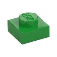 Plate 1 x 1 em Verde vivo