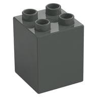 Duplo Brick 2 x 2 x 2 em Cinza escuro