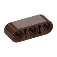 Technic Beam 1 x 3 Thick em Marrom