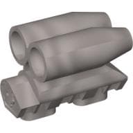 Technic Engine Tunable, Block with Two Round Air Scoops [Fits 2133]