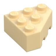 Brick Wedged 3 x 3 Cut Corner em Bege