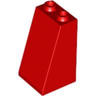 Brick Sloped 75° 2 x 2 x 3 [Hollow Studs] em Vermelho