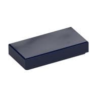 Tile 1 x 2 with Groove em Azul escuro