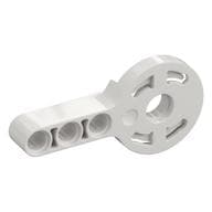 Technic Rotation Joint Disk with Pin Hole and 3L Beam Thick em Branco