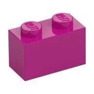 Brick 1 x 2 em Magenta