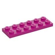 Plate 2 x 6 em Magenta