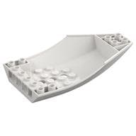 Brick Wedged, Curved Inverted 10 x 6 x 2 Cockpit em Branco