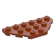 Wedge Plate 3 x 6 Cut Corners em Laranja escuro