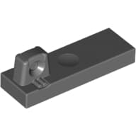 Hinge Tile 1 x 3 Locking with 1 Finger on Top em Cinza azulado escuro