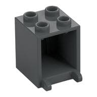 Box 2 x 2 x 2 [Hollow Studs] em Cinza azulado escuro