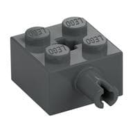 Brick Special 2 x 2 with Pin and Axle Hole em Cinza azulado escuro