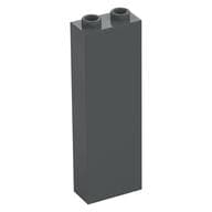 Brick 1 x 2 x 5 with Hollow Studs em Cinza azulado escuro