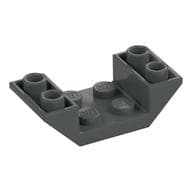 Brick Sloped Inverted 45° 4 x 2 Double with 2 x 2 Recessed em Cinza azulado escuro