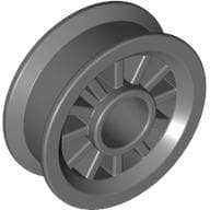 Wheel Spoked 2 x 2 with Pin Hole em Cinza azulado escuro