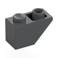 Brick Sloped Inverted 45° 2 x 1 em Cinza azulado escuro