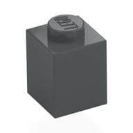 Brick 1 x 1 em Cinza azulado escuro