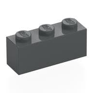 Brick 1 x 3 em Cinza azulado escuro