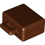 Duplo Suitcase em Marrom avermelhado