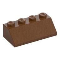 Brick Sloped 45° 2 x 4 em Marrom avermelhado