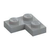 Plate 2 x 2 Corner em Cinza azulado claro