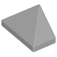 Brick Sloped 45° 2 x 1 Triple with Ovoid Bottom Pin em Cinza azulado claro